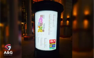 Curved Acrylic Backlit Sign